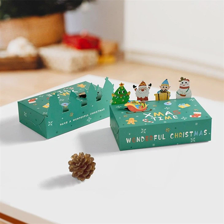 Christmas Party Gift Box Three-dimensional Animal Cute Candy Biscuit Folding Box
